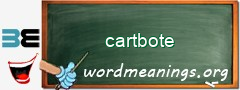 WordMeaning blackboard for cartbote